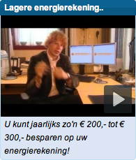 Voorbeeld van een narrowcast video op een startpagina.nl.